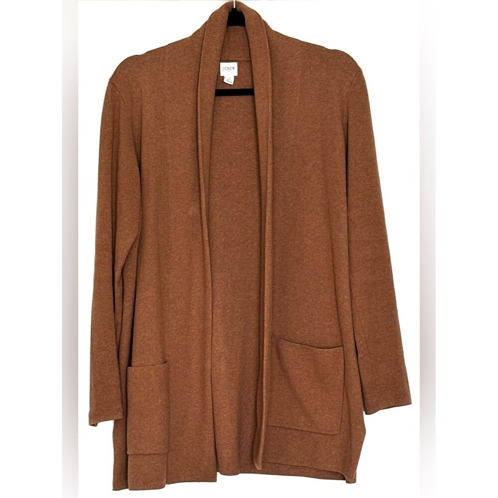J.Crew Factory Chelsea Sweater Blazer Heather Caramel Size LP